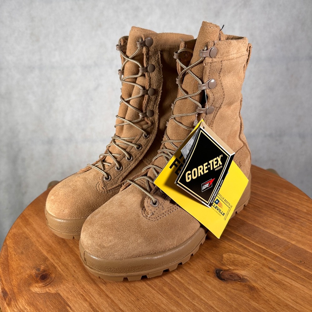 Belleville 775 Combat Boots Mens 4.5 R Tan New Gore-Tex 600g Insulated Vibram
